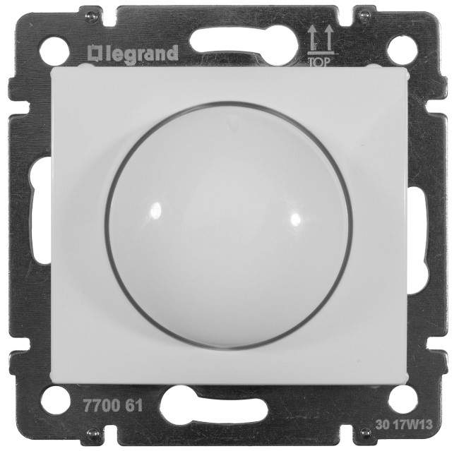 Поворотный светорегулятор VALENA поворот. 1000Вт белый 770060