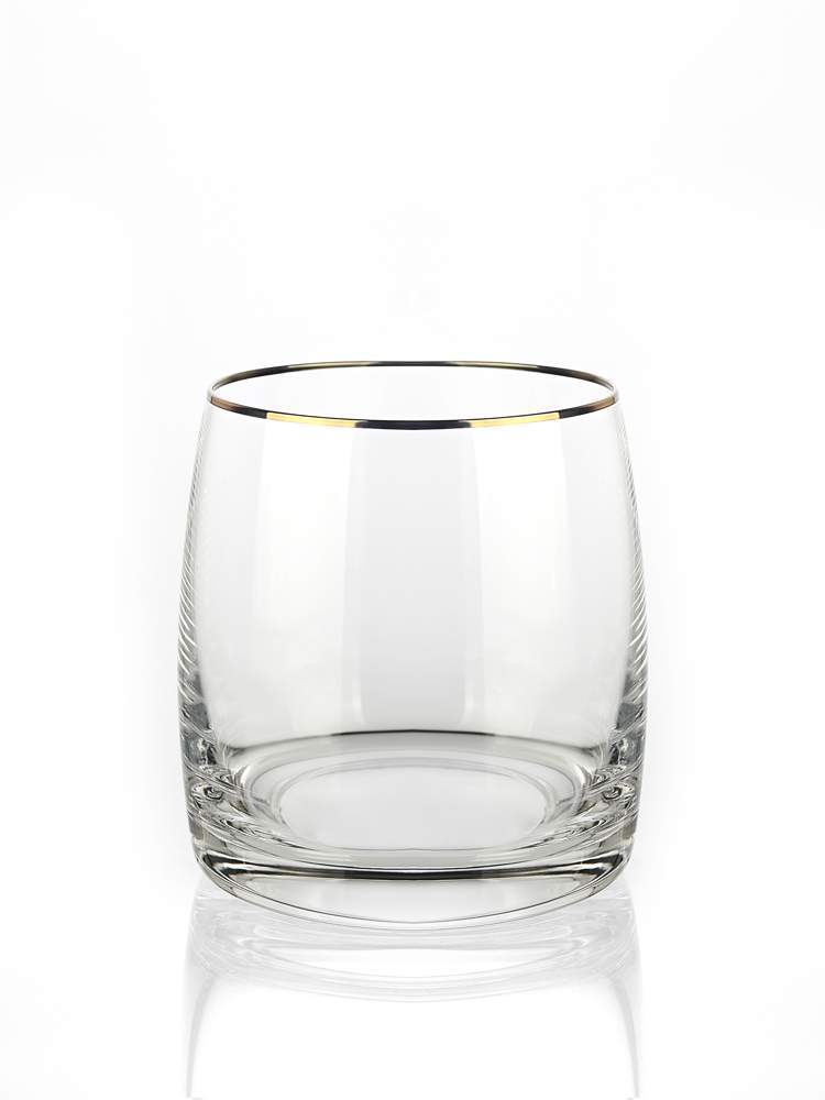 CRYSTALEX BOHEMIA Идеал 20787/25015/290 Набор стаканов д/виски 290мл отводка золото 6шт