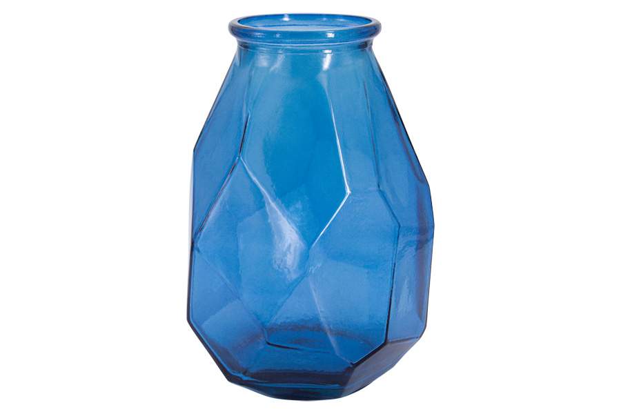 SAN MIGUEL Ваза Origami синяя 35см VSM-5903-DB753