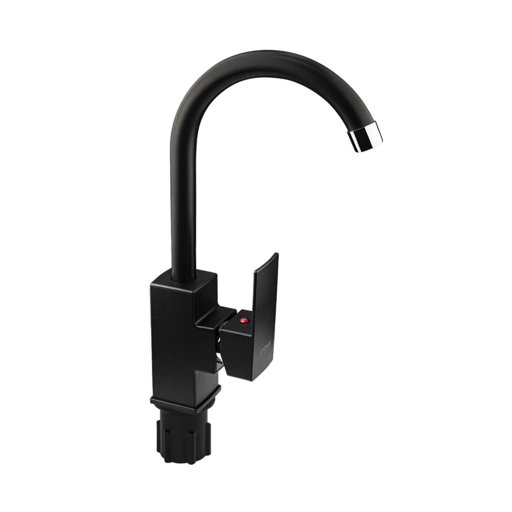 Смеситель BRIMIX  5924  на кухню шар. боковой черный пластик АБС