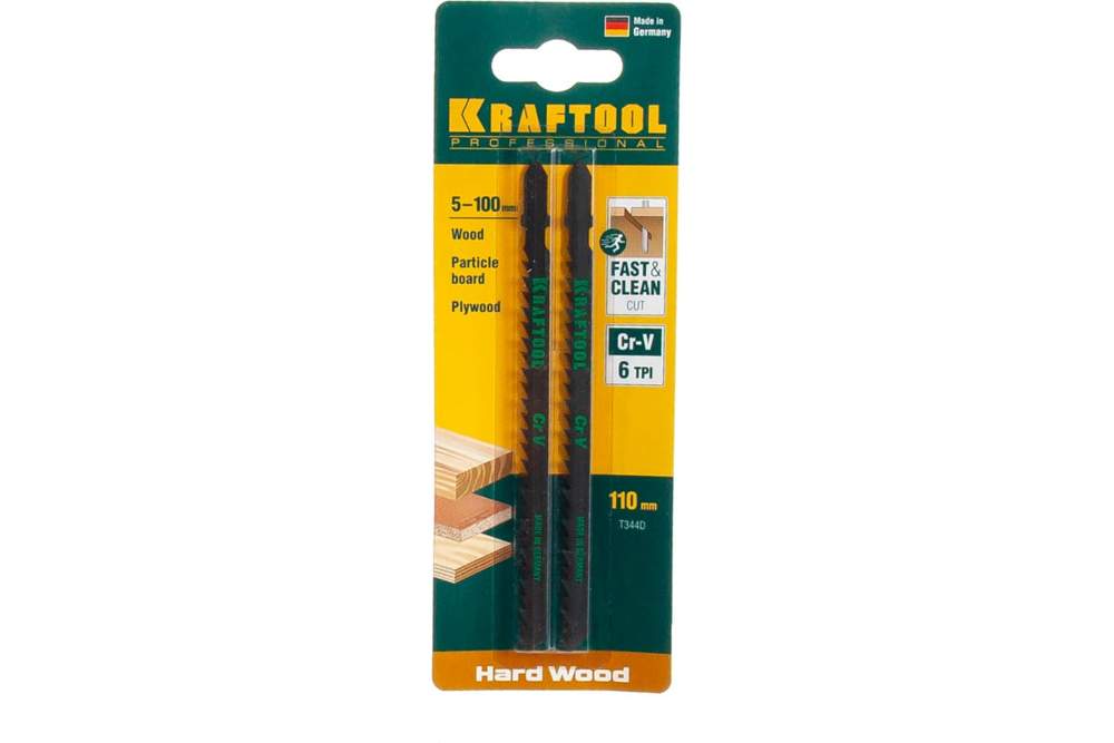 Пилки KRAFTOOL T344D п/дереву Cr-V 2шт/уп  159522-4