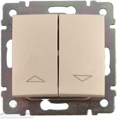 Выключатель VALENA  жалюзийный  крем  774304