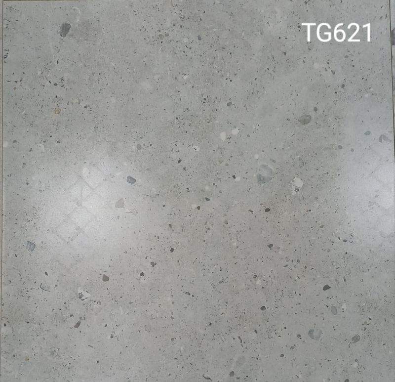 TG621  технич. к/гранит terrazzo grigio (бетон с камушками)  600х600х10 ретификат  