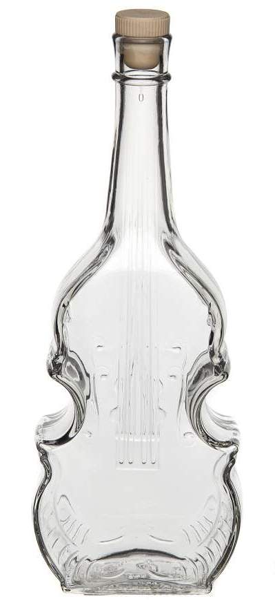 ХРУСТАЛЬНЫЙ ЗВОН Бутылка Скрипка 0,75л с пробкой ВС-438-750-ССКРП (15)