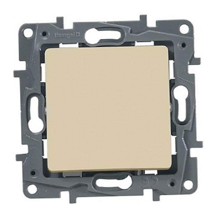 Выключатель Etika 1кл 10А крем  672301