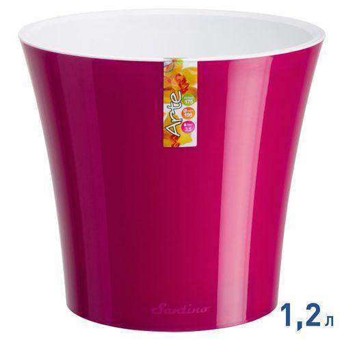 Кашпо  Арте  2л  лил/бел  ЭД  П5733