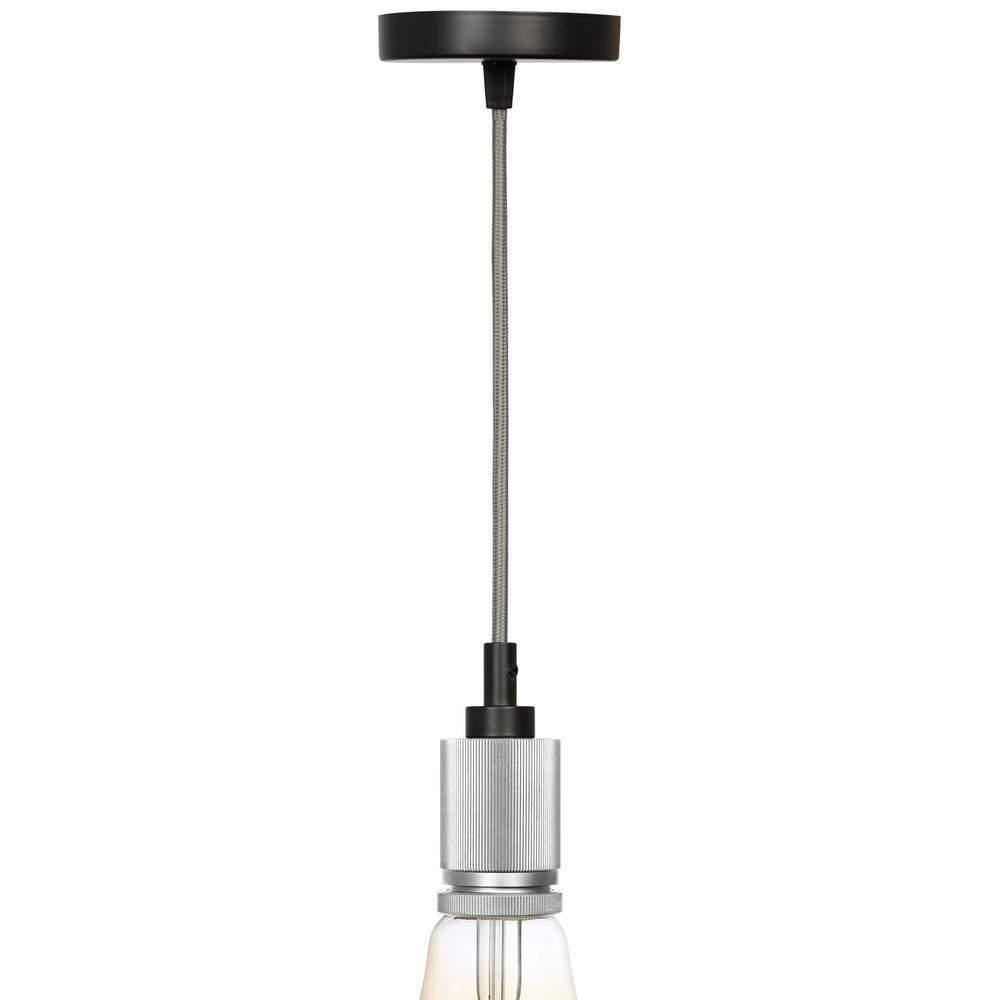 Подсветка PL13 E27 - 8CH Наклад.цоколь Е27, провод 1м хром