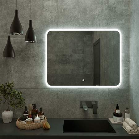 AQUA DE MARCO Maroni Зеркало 68,5*89см LED-подсветка сенсор