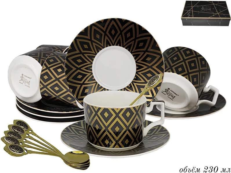 LENARDI Набор чайный 133-120 18пр/6перс 230мл