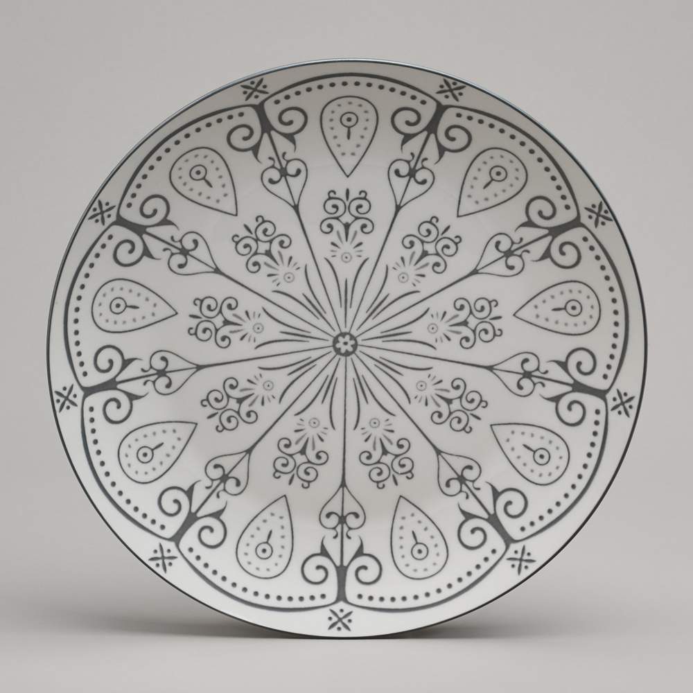 BRONCO Dreams Тарелка закусочная 582-124 20,5см фарфор 4 дизайна