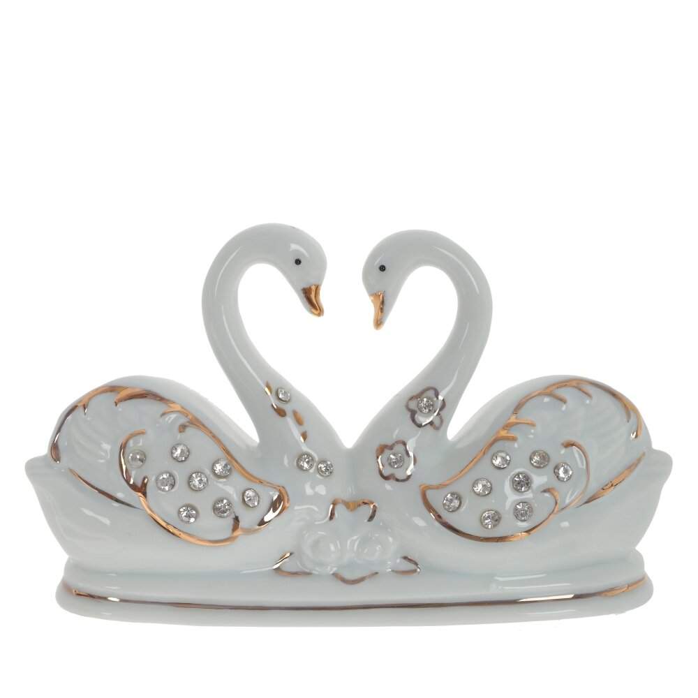 REMECO COLLECTION Фигурка 795072 Лебеди фарфор 14х5х8,5см