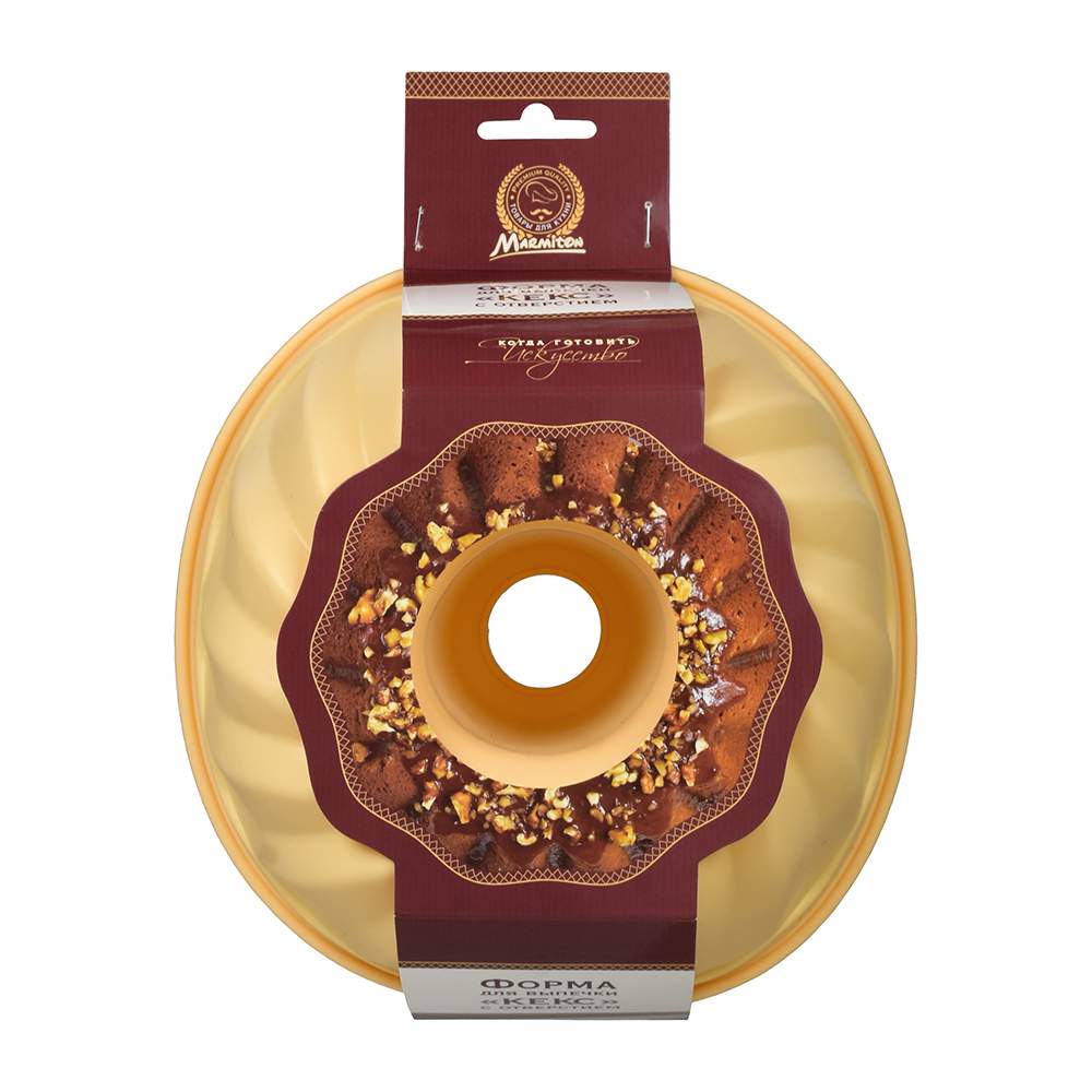 MARMITON Форма 16035 силикон Круглый кекс с отверстием 23*11 см