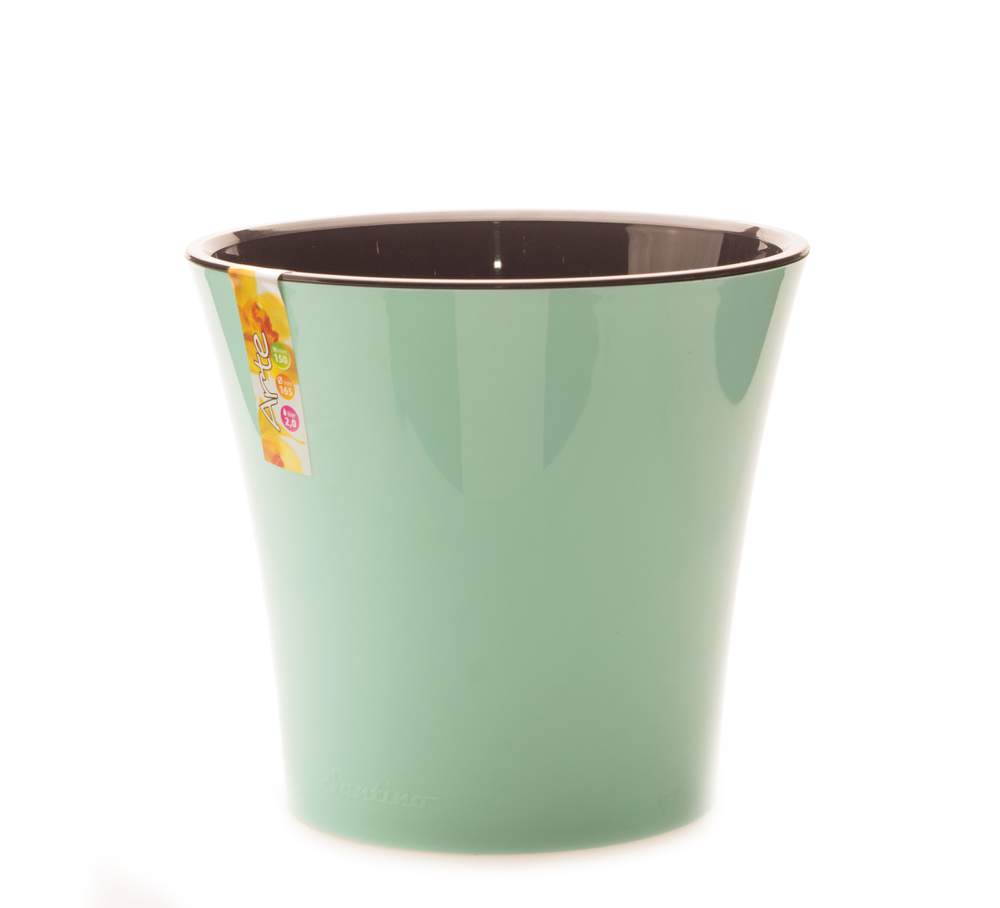 Кашпо  Арте  2л  мятный/черный  ЭД  П87501