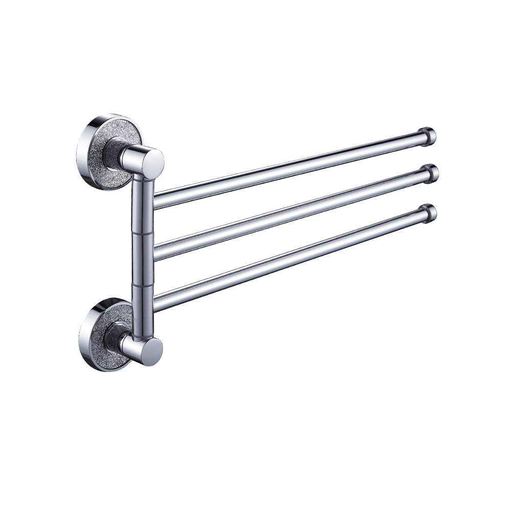 Держатель полотенца GFmark  4812  поворотный большой тройной, 2е крепл.с Алмазной крошкой  