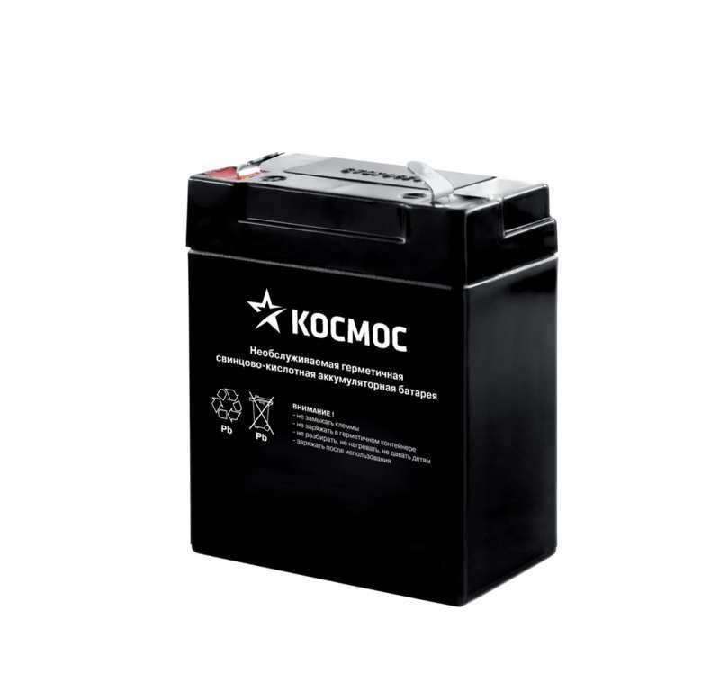 Аккум. 4B 2A.ч д/фонарей 2008L Led 118Led Космос Accu4V2Ah  407412
