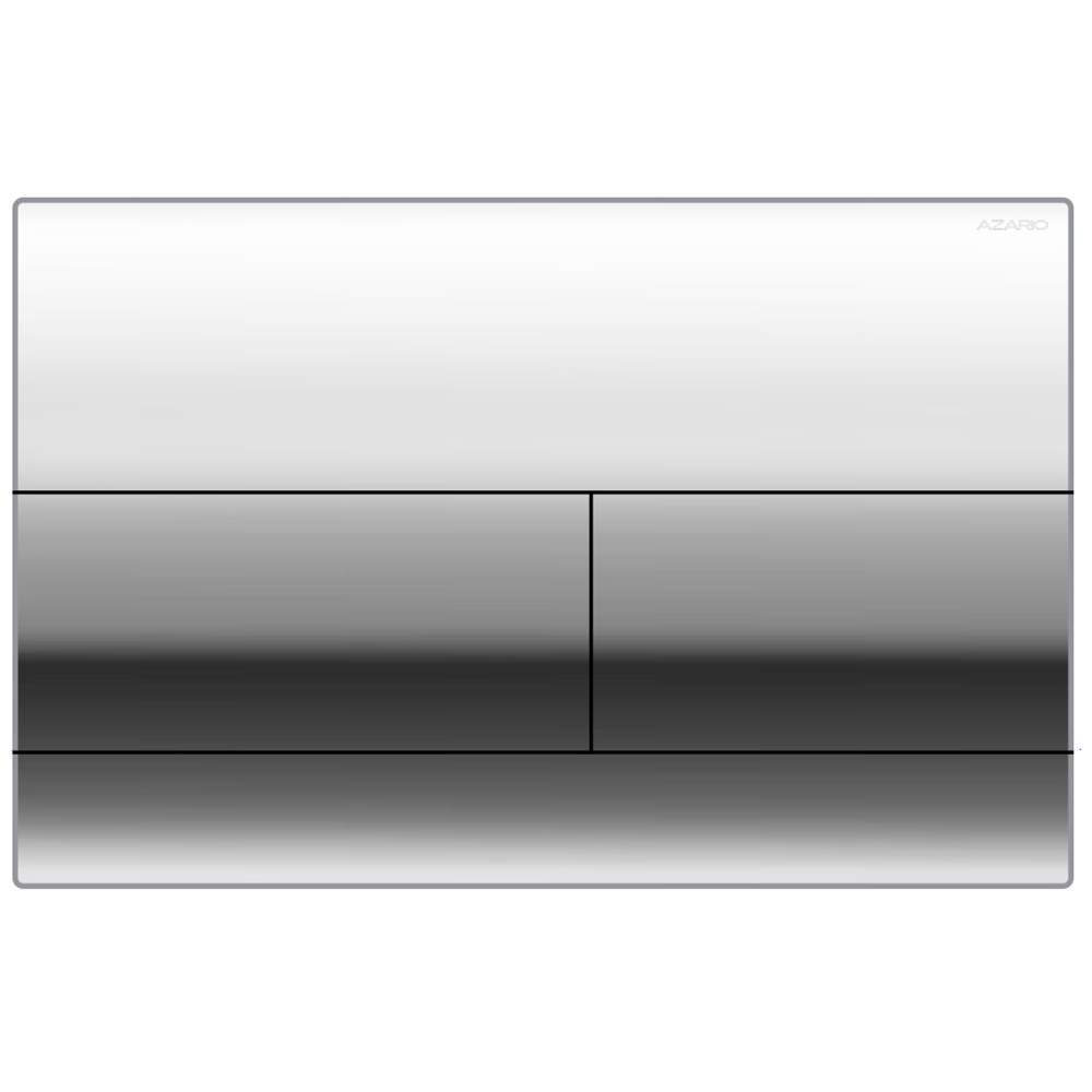 Azario  панель смыва (квадратная) хром глянец  AZ-013.02