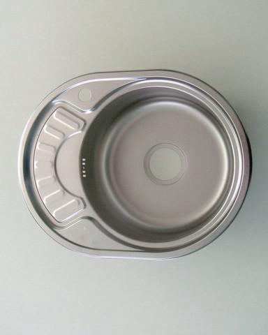 Мойка FABIA врезная 57х45  0,8мм гл.18см лев. декор 62330DL