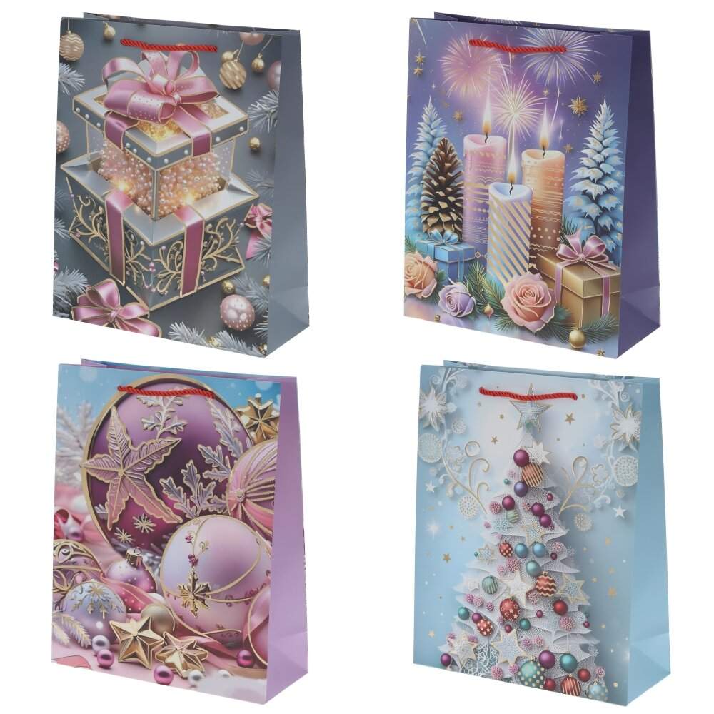 REMECO COLLECTION Пакет подарочный НГ 823500 31х12х40см 4в