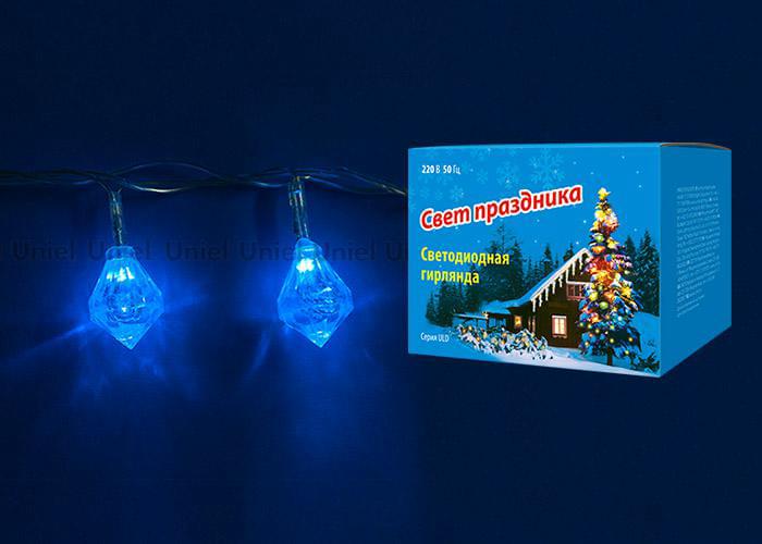 Гирлянда с/д ULD-S0280-020/DTA Blue IP20 Diamonds  2,8м  синий  Бриллианты  07922