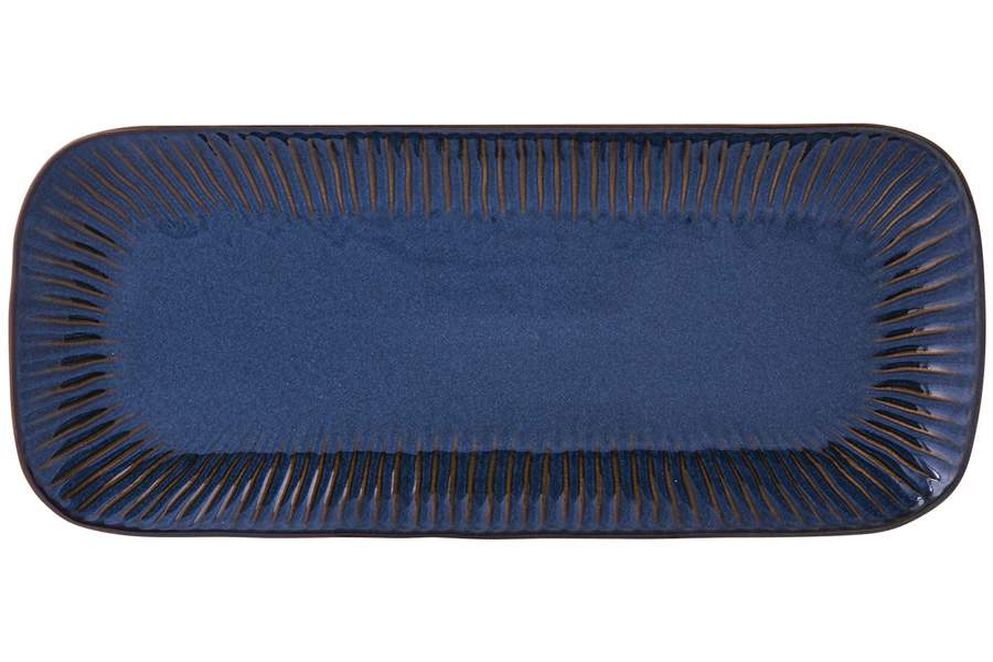 EASY LIFE Gallery синий Блюдо прямоугольное 36х16см EL-R2546/GAL-B