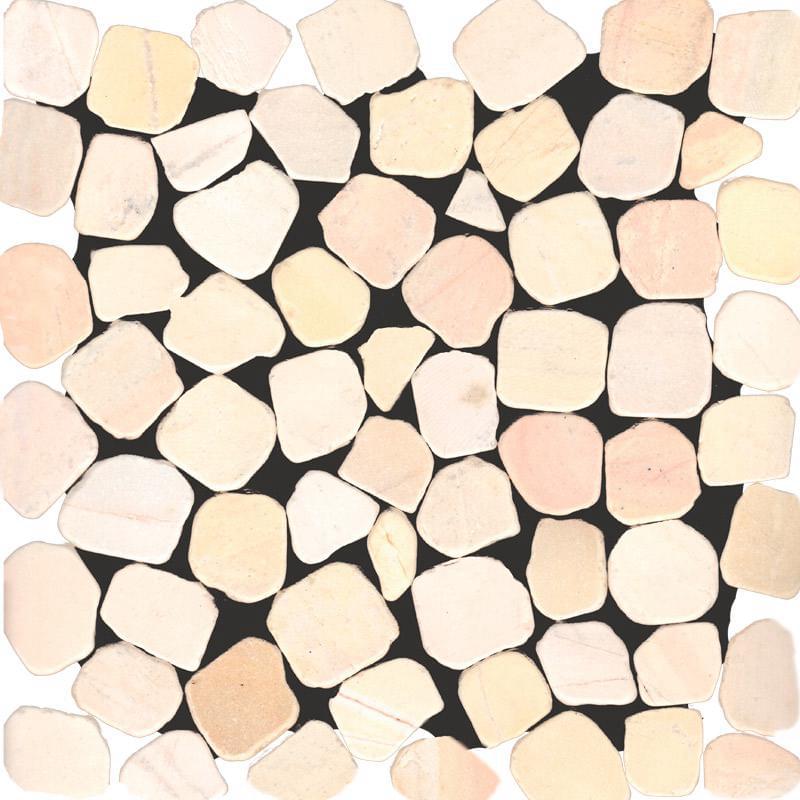 Мозаика Peble Yel Tumbled (305х305х9), натур. мрамор