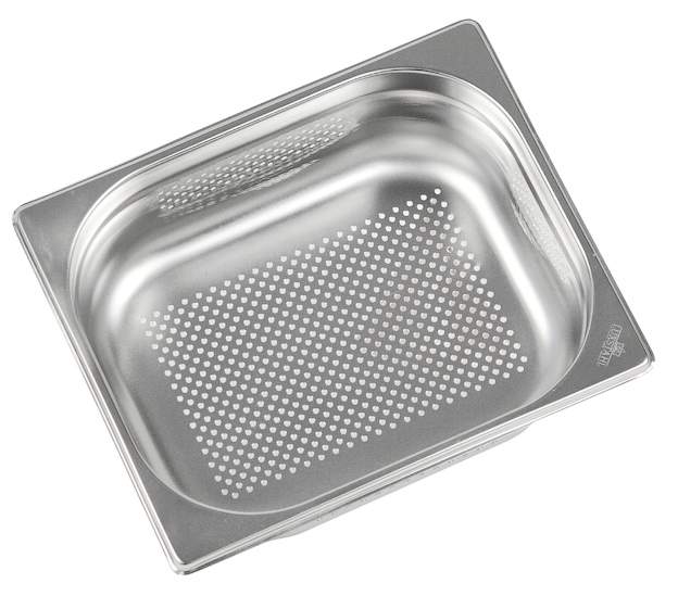 LUXSTAHL Гастроемкость перфорированная 3мм:0,8мм GN1/2 327х265х100 га72 6,5л (12)
