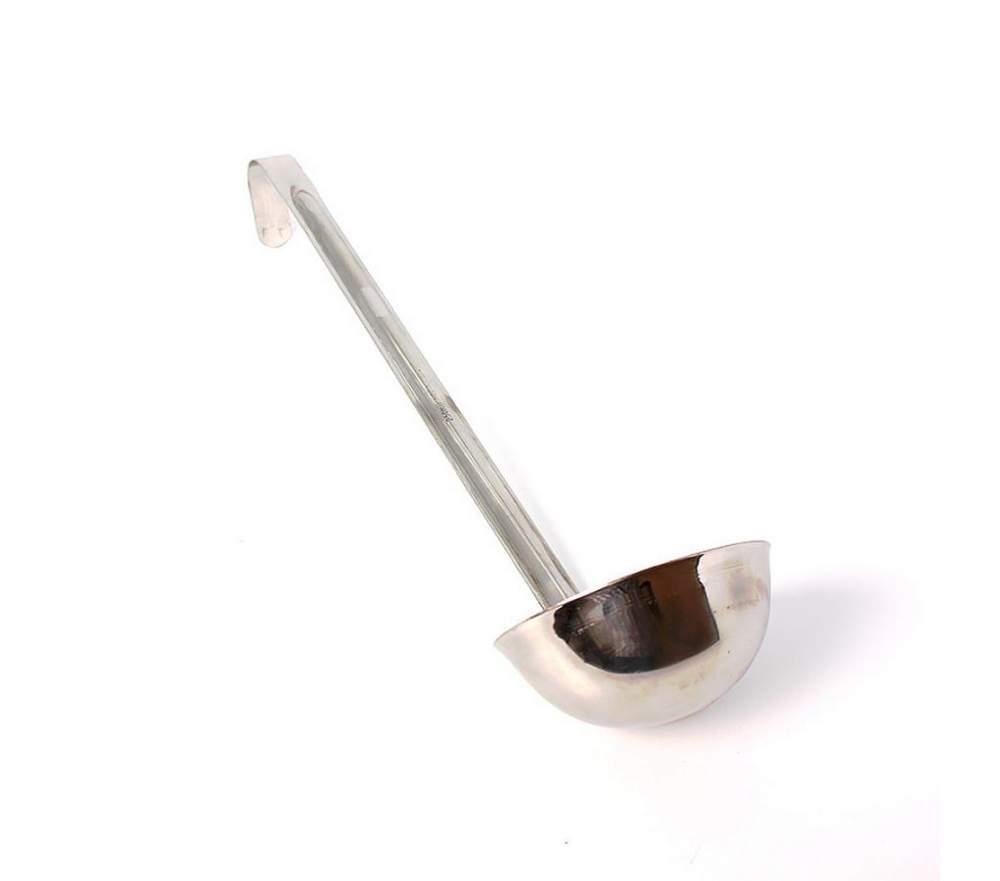 КАТУНЬ Общепит Половник 0050 250мл L34см цельнотянутый нержавеющая сталь 