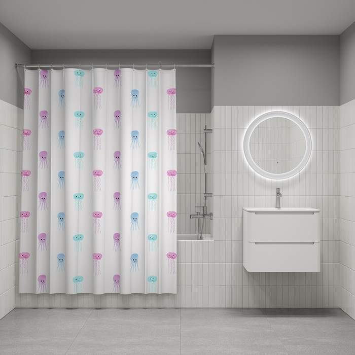 Штора д/ванной IDDIS 200*180см  полиэст. BO03P18i11