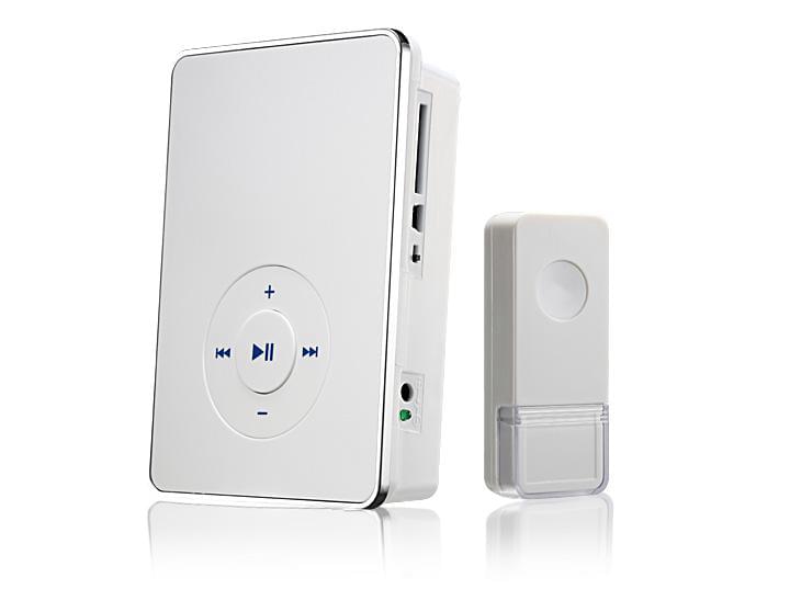Звонок дверной  DBQ10M WL MP3 16M  IP44  Белый