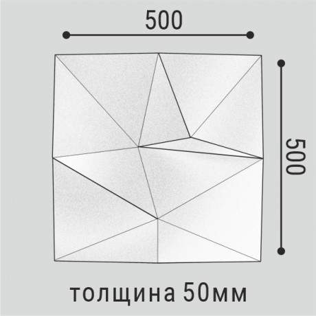 Панель стеновая XPS BD 16 50*50/3