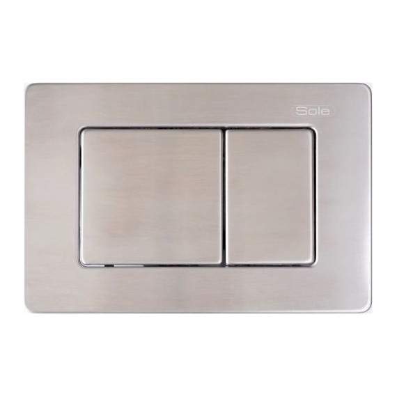 Клавиша Sole S0423 brushed metal к инсталяции Sole д/подвесного унит.