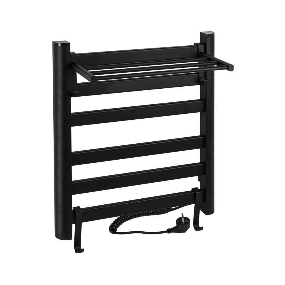 Полотенцесушитель BRIMIX  Черный  600х500х270  Лесенка с полкой 08091B
