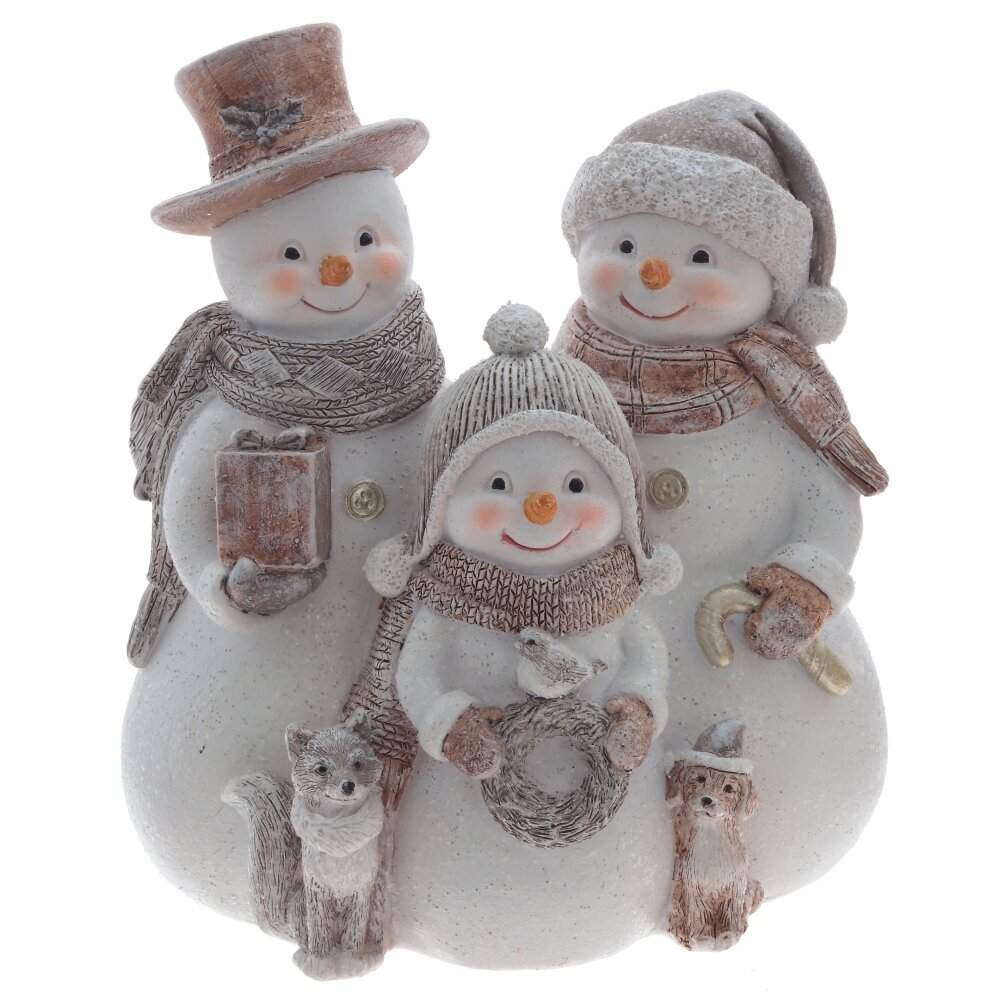 REMECO COLLECTION Фигурка 811310 Снеговики 14,5х9,5х16,5см (полимер)