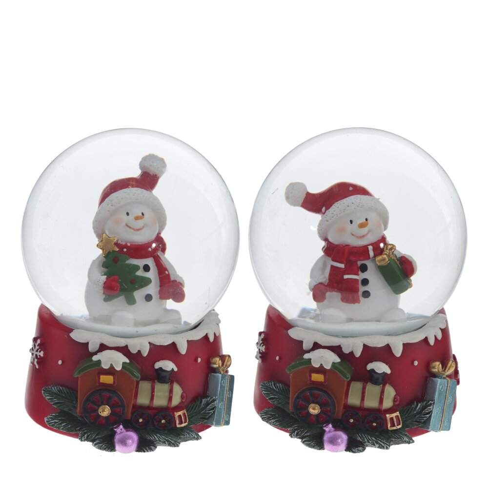 REMECO COLLECTION Фигурка 794180 Шар водяной Снеговик d6см 6,5х6,5х8см 2 вида