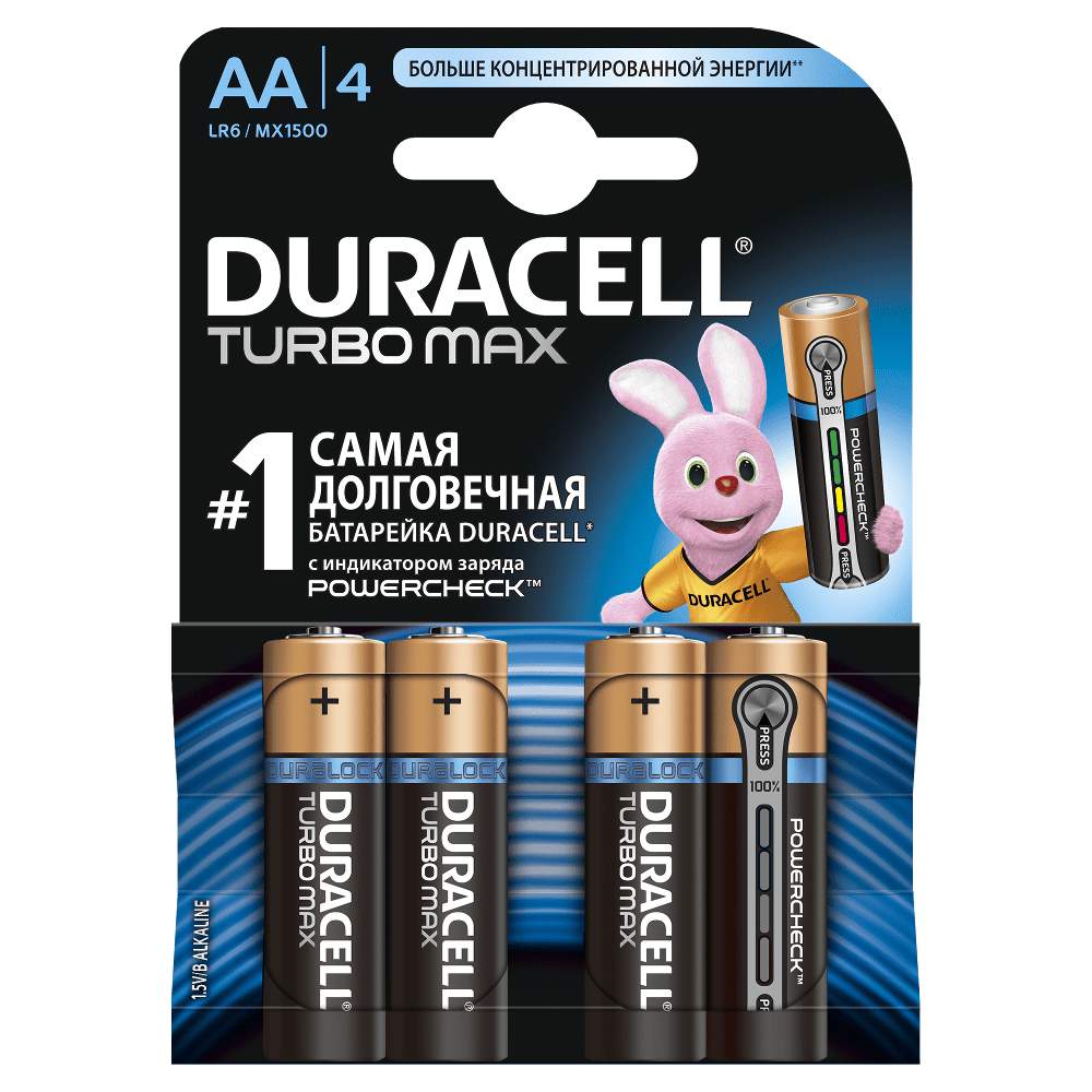 Батарейка DURACELL щелочная LR6 (AA) UltraPower  бл/4
