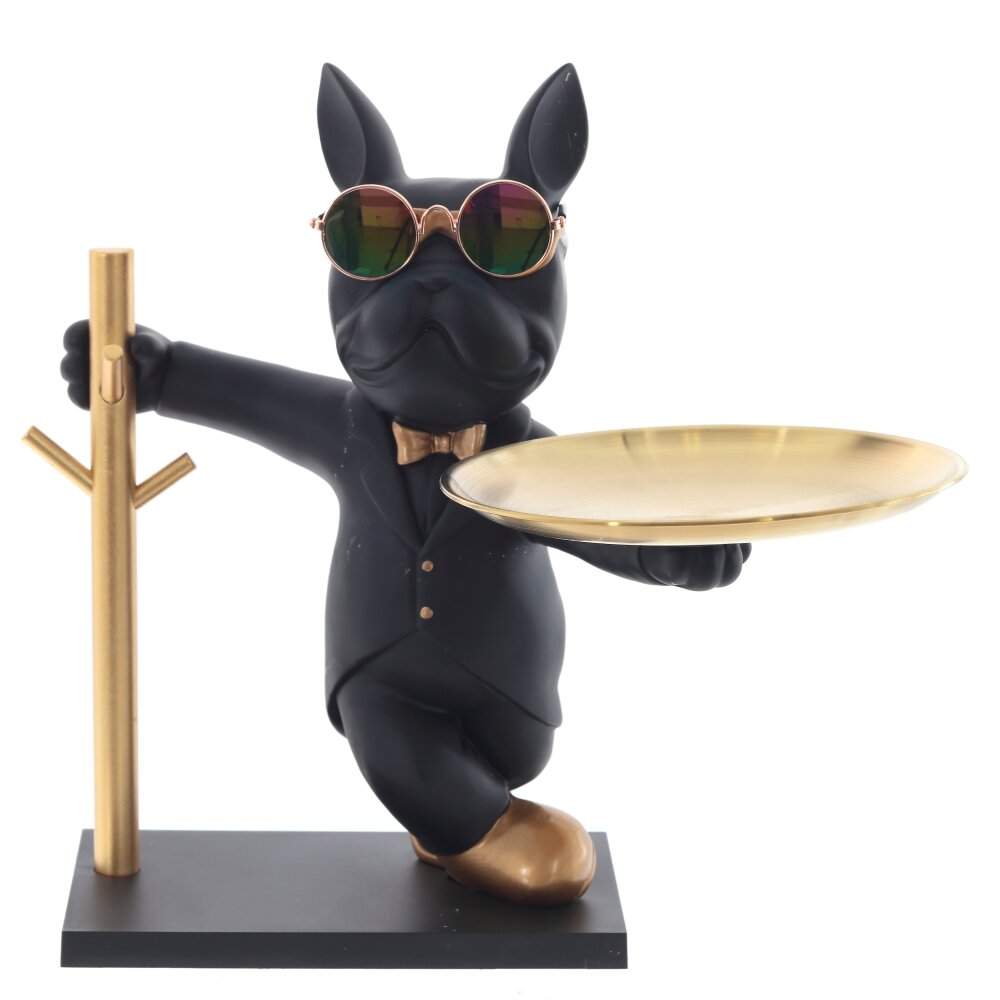 REMECO COLLECTION Фигурка 814643 Собака с подносом 29,5х22,5х29,5см 