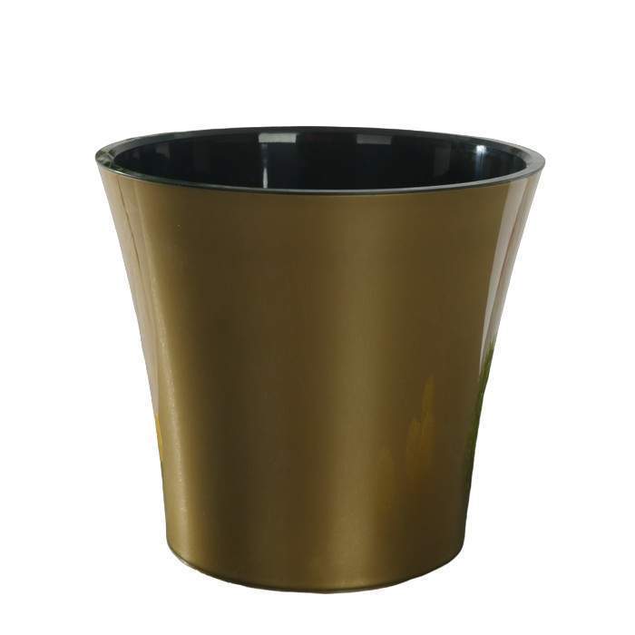 Кашпо  Арте  5л  золото/черный  ЭД  П5722