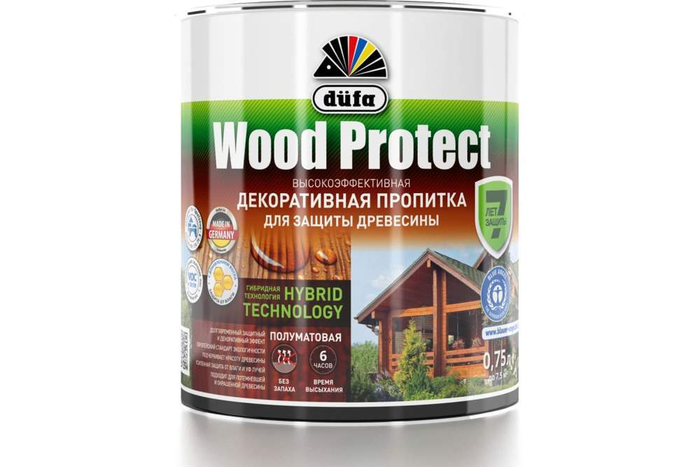 Пропитка <b>DUFA</b> Wood Protect д/защ. древ. тик  0,75л