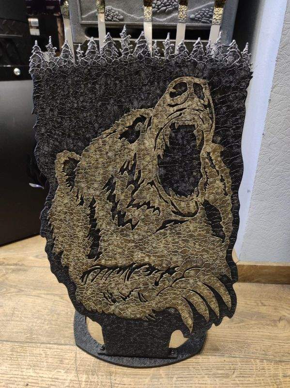 Подставка Тайга эмблема "Медведь"