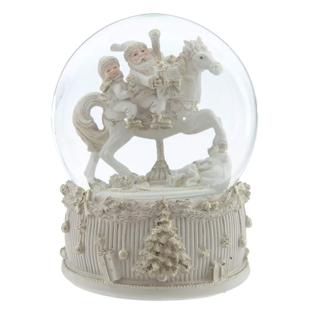 REMECO COLLECTION Фигурка 821033 Шар водяной Дед Мороз на лошадке (музыка с ключа) d14см 14х14х19см