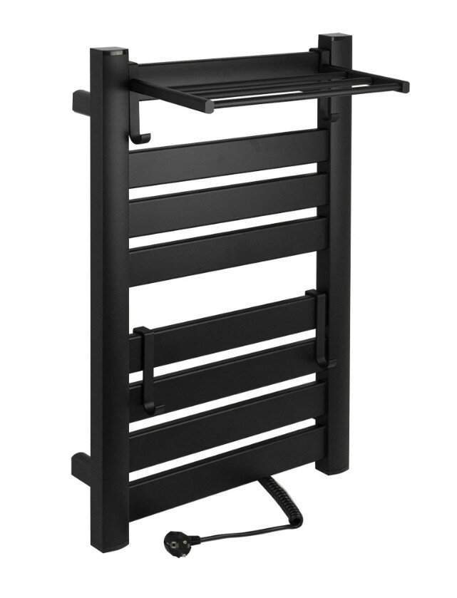 Полотенцесушитель BRIMIX  Черный  800х520х270  Лесенка с полкой 08183В