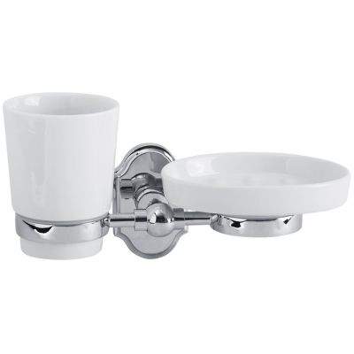 Стакан Veragio STANFORD VR.STD-7743.CR   хром/керамика