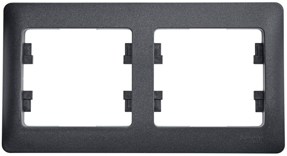 Рамка SE Glossa  Графит 2-м  горизонт. GSL001302