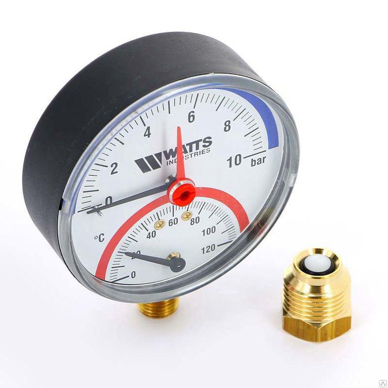 Термоманометр WATTS TMRA 10 FR828  радиальный  10025525