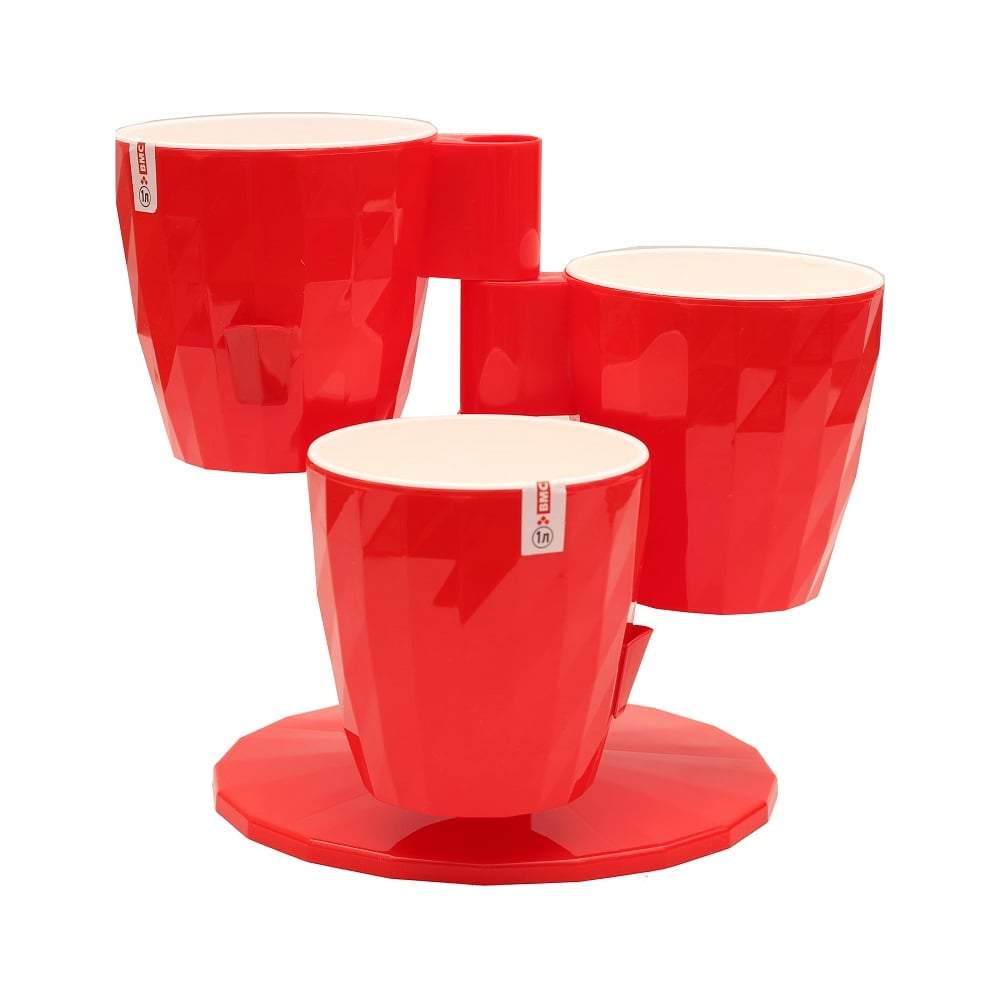 Кашпо  RUBY  Трио  Красный  КШ-5480