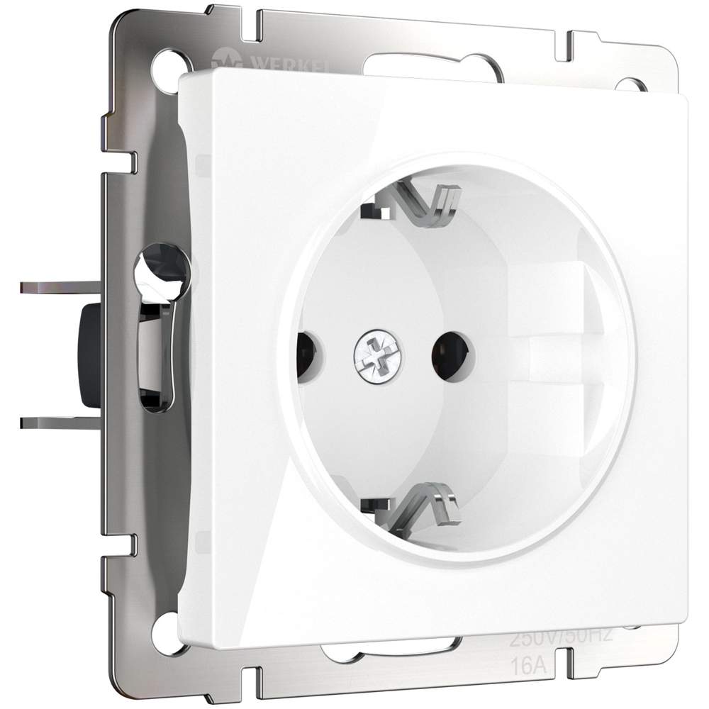 Розетка  Frame с/з з/ш  белая  WL01-SKGS-01-IP44  -  W1171101