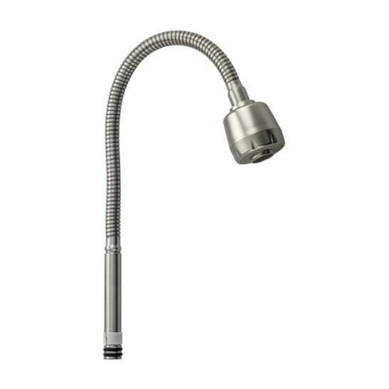 Гусак SANAKS  10715 к смесителю на кухню с двухреж. аэратором мат. нерж.сталь