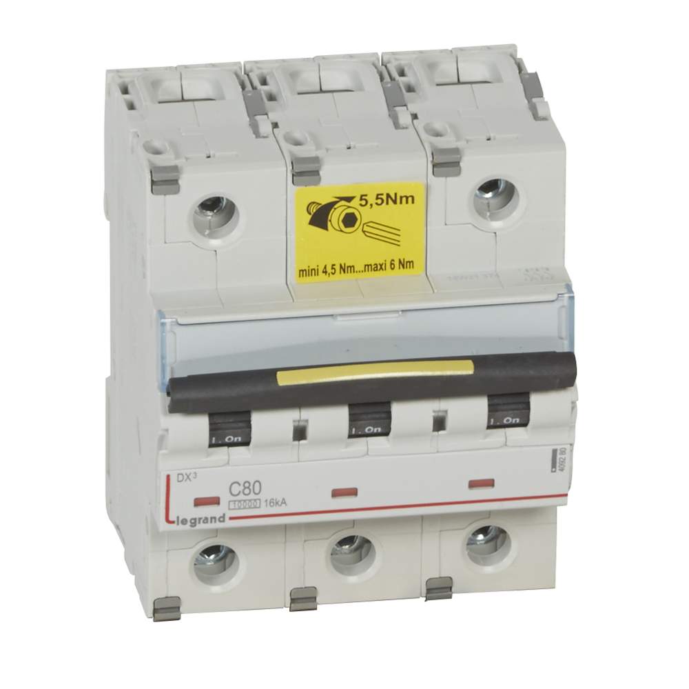 Авт. выключатель DX 3-E  Legrand  3П  C80A  16кА  409280