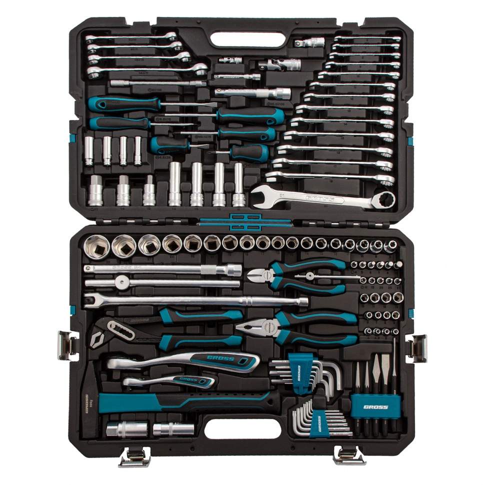 Набор инструмента  Gross  1/4", 1/2" CrV S2  120 зубьев,115пр.  14152
