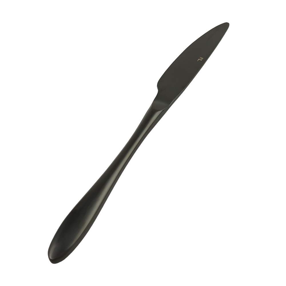 P.L. Proff Cuisine Alessi-Black Нож столовый 235мм PVD покрытие черный матовый 81280009